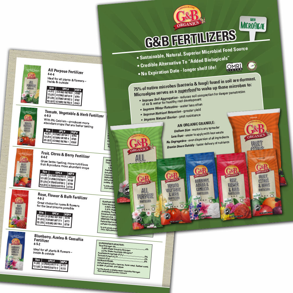 G&B Fertilizers Sell Sheet