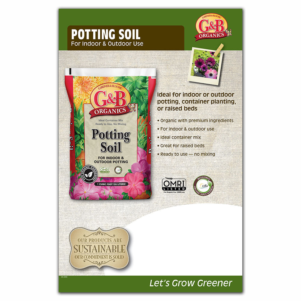 G&B Potting Soil 1CF Large Sign-DIGITAL