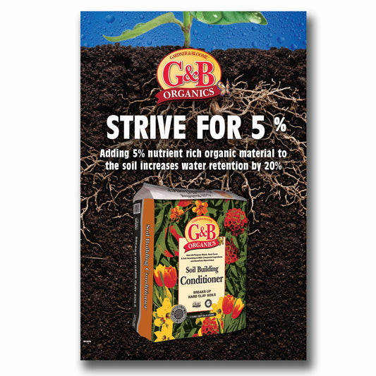 G&B SBC Strive For 5% Large Sign