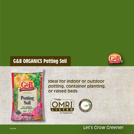 G&B Potting Soil Shelf Talker