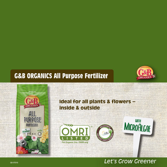 G&B All Purpose Fertilizer Shelf Talker