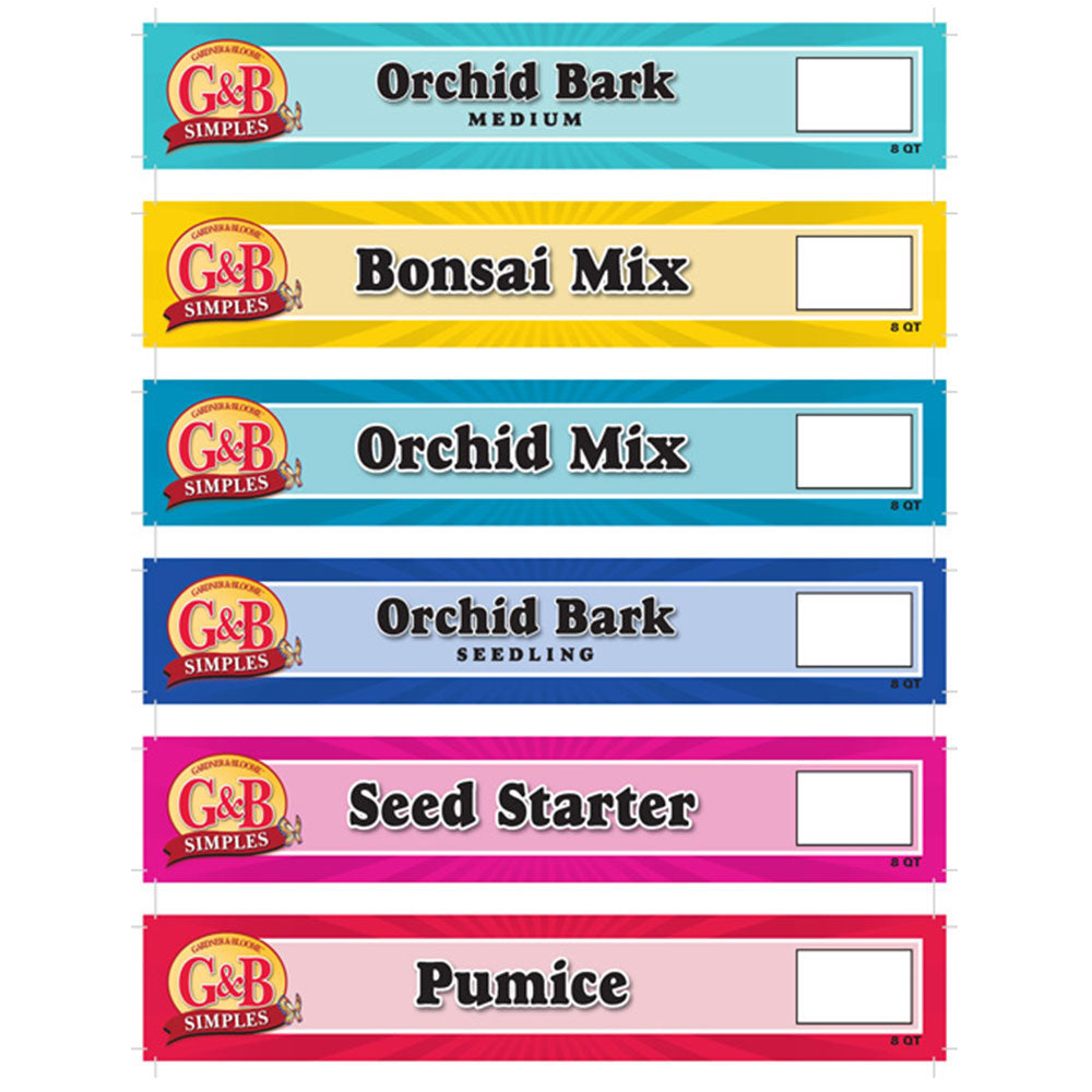 G&B Simples Shelf Tags/Gondola Inserts-DIGITAL