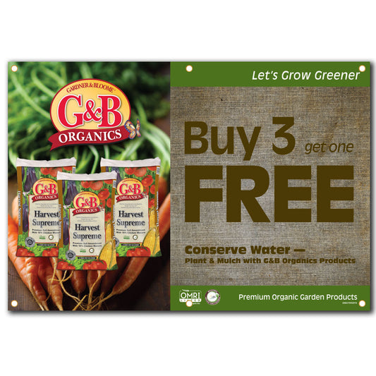 G&B Buy 3 Banner - Harvest Supreme