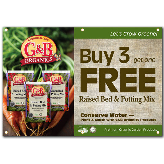 G&B Buy 3 Banner - Raised Bed