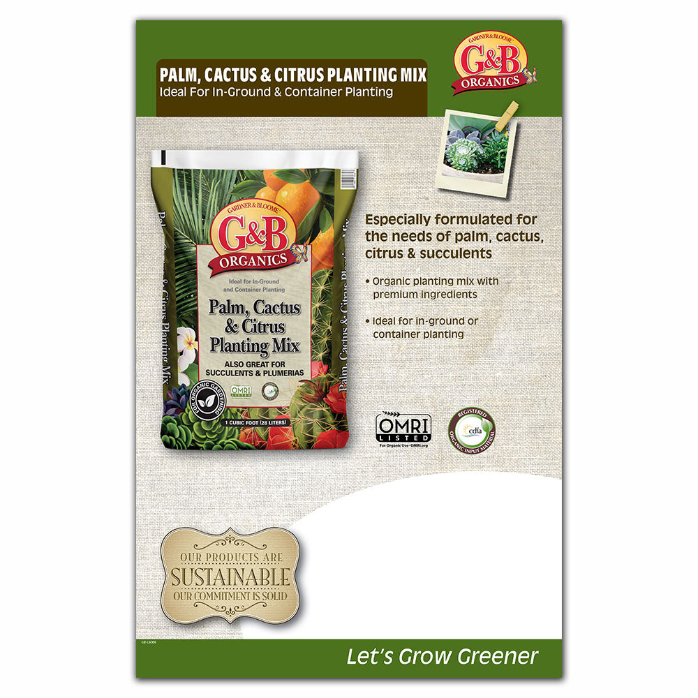 G&B Palm, Cactus & Citrus Mix 1CF Large Sign-DIGITAL
