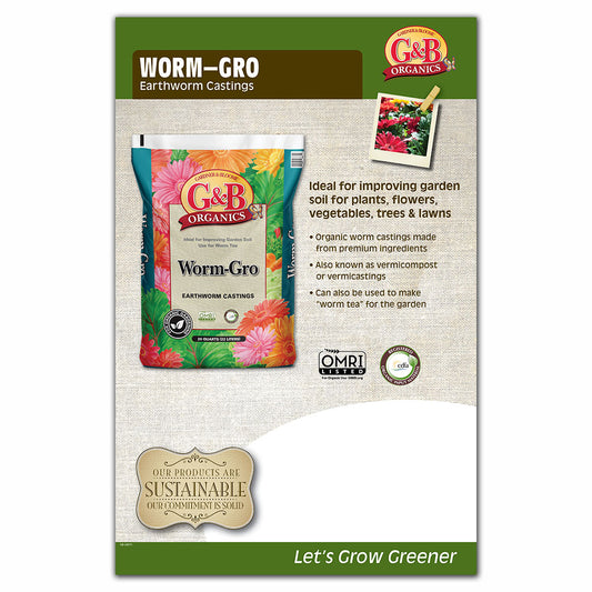 G&B Worm-Gro 20QT Large Sign